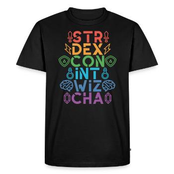 Maître du jeu RPG Rollenspiel Spielleiter Fantasy - T-shirt Premium bio Homme - noir - Devant - Nico (187cm)