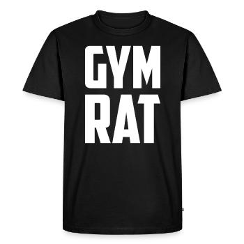 Cadeaux GYM RAT pour les propriétaires de rats et - T-shirt Premium bio Homme - noir - Devant - Nico (187cm)
