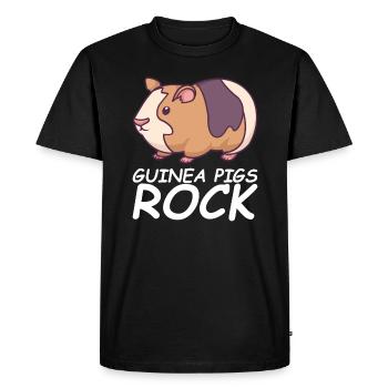 Cadeaux GUINEA PIGS ROCK pour - T-shirt Premium bio Homme - noir - Devant - Nico (187cm)