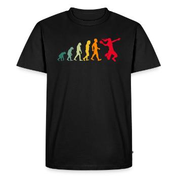 Joueur de handball évolution handball - T-shirt Premium bio Homme - noir - Devant - Nico (187cm)