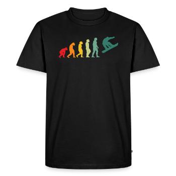 Snowboarding snowboarder evolution snowboarding - Men's Premium Organic T-Shirt - black - Front - Nico (187cm)