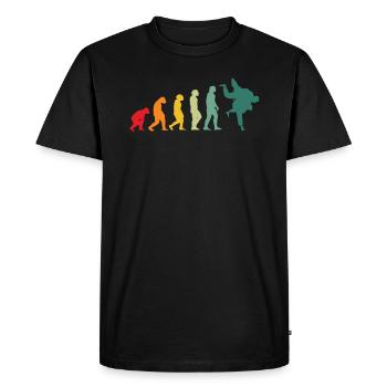 Judo evolution judo fighters martial arts - Men's Premium Organic T-Shirt - black - Front - Nico (187cm)