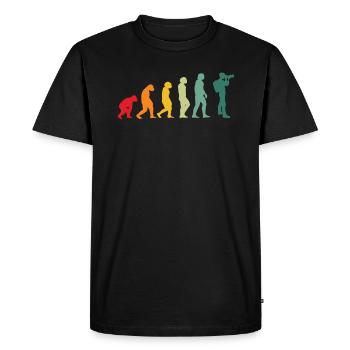 Photographer evolution photography taking photos - Men's Premium Organic T-Shirt - black - Front - Nico (187cm)