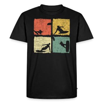 Kitesurf Kite Je Ne peux pas Je Suis Kitesurf - T-shirt Premium bio Homme - noir - Devant - Nico (187cm)