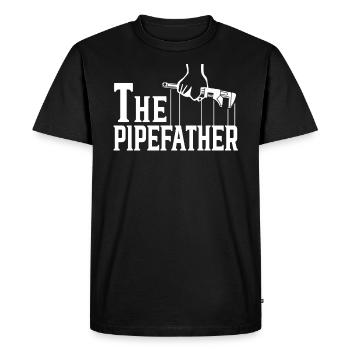 Le pipefather plombier plomberie drain chirurgien cadeau - T-shirt Premium bio Homme - noir - Devant - Nico (187cm)