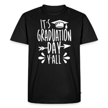 Il est diplômé Y’all 2021 Collège - T-shirt Premium bio Homme - noir - Devant - Nico (187cm)