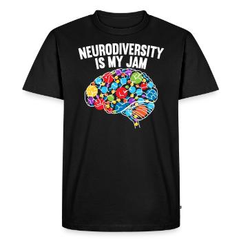 Neurodiversité Est Ma confiture Autisme - T-shirt Premium bio Homme - noir - Devant - Nico (187cm)