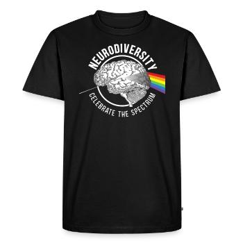La neurodiversité célèbre le TDAH du spectre - T-shirt Premium bio Homme - noir - Devant - Nico (187cm)