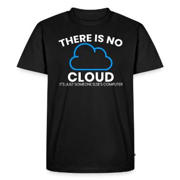 There is no cloud only another computer - Men's Premium Organic T-Shirt - black - Front - Nico (187cm)