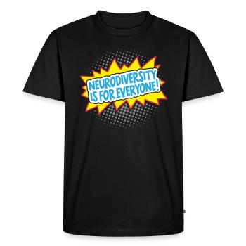 Neurodiversité Est Pour Toute La Neurodiversité TDAH - T-shirt Premium bio Homme - noir - Devant - Nico (187cm)