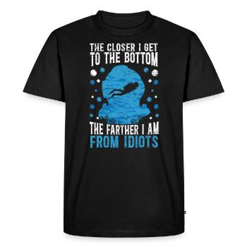 Scuba Diver Plongeur Plongée Rengaine - T-shirt Premium bio Homme - noir - Devant - Nico (187cm)