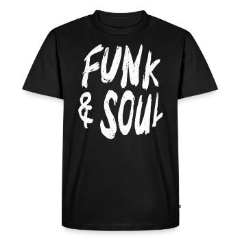 Compositeur de chanson de musicien funk et soul - T-shirt Premium bio Homme - noir - Devant - Nico (187cm)