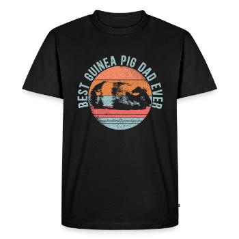 Beste Meerschweinchen Papa Ever Nagetier - Männer Premium Bio T-Shirt - Schwarz - Vorne - Nico (187cm)