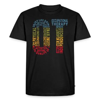 OT Occupational Therapy Occupational Therapist - Men's Premium Organic T-Shirt - black - Front - Nico (187cm)