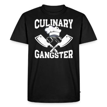 Culinary Gangsters Cooking Master Chef Chef - Men's Premium Organic T-Shirt - black - Front - Nico (187cm)