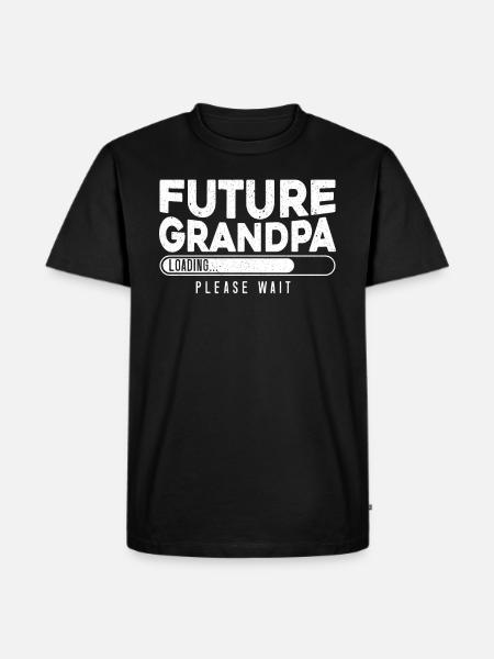 Future Grandpa Loading - Men's Premium Organic T-Shirt - black