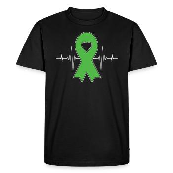 Organ donation Support Organ donors - Men's Premium Organic T-Shirt - black - Front - Nico (187cm)