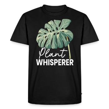 Chuchoteur de plantes Agriculture Agriculteur - T-shirt Premium bio Homme - noir - Devant - Nico (187cm)