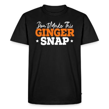 Ne faites pas ce cliché de gingembre drôle de gingembre roux - T-shirt Premium bio Homme - noir - Devant - Nico (187cm)