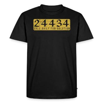 Call Daily For Solution Muslim Islam Quran Mosque - Men's Premium Organic T-Shirt - black - Front - Nico (187cm)