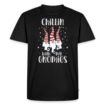 Se détendre avec mes nains Noël Noël - T-shirt Premium bio Homme - noir - Devant - Nico (187cm)