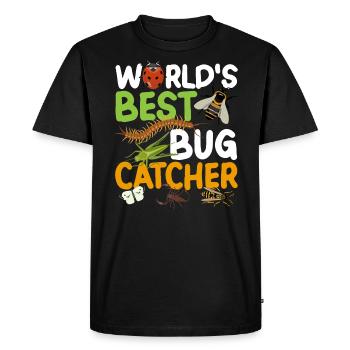Les meilleurs insectes entomologistes attrapeurs d’insectes - T-shirt Premium bio Homme - noir - Devant - Nico (187cm)