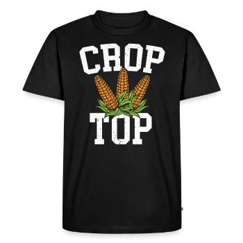 Crop Top Corn Farming Agriculturist Aggriculture - Men's Premium Organic T-Shirt - black - Front - Nico (187cm)