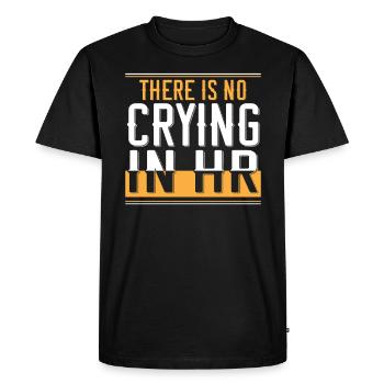 Il n’y a pas de pleurs dans l’occupation du personnel du gestionnaire des ressources humaines - T-shirt Premium bio Homme - noir - Devant - Nico (187cm)