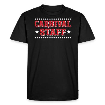 Carnaval Personnel Artistes de cirque Carnaval - T-shirt Premium bio Homme - noir - Devant - Nico (187cm)