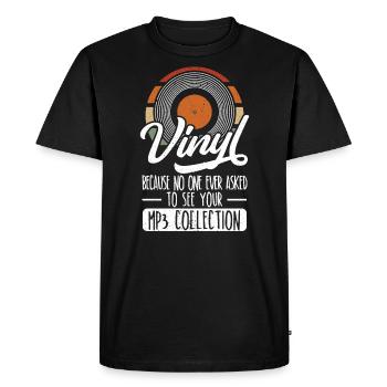 Album vinyle Classic Music Player - T-shirt Premium bio Homme - noir - Devant - Nico (187cm)