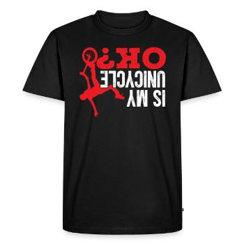 Mon monocycle est-il d’accord Unicycliste Balance Artist - T-shirt Premium bio Homme - noir - Devant - Nico (187cm)