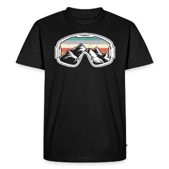 Snowboard Snowboarder Snowboard Sports d’hiver - T-shirt Premium bio Homme - noir - Devant - Nico (187cm)