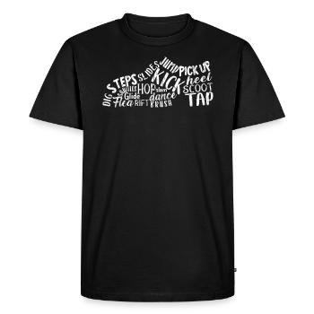 Tap Dance Shoe Tap Dancers Tap Dance - Men's Premium Organic T-Shirt - black - Front - Nico (187cm)