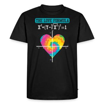The Love Formula Math Teacher Valentine's Day - Men's Premium Organic T-Shirt - black - Front - Nico (187cm)