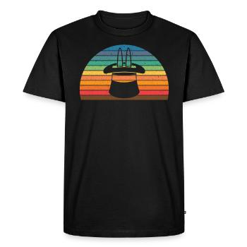 Magicien Tours de magie Magie Illusionniste Magicien - T-shirt Premium bio Homme - noir - Devant - Nico (187cm)