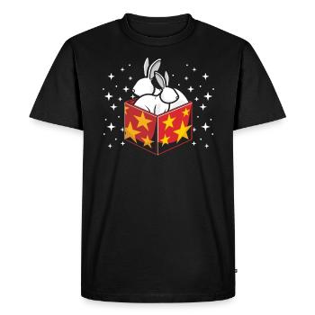Magicien Tours de magie Magie Illusionniste Magicien - T-shirt Premium bio Homme - noir - Devant - Nico (187cm)