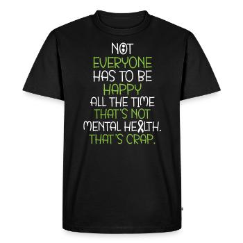 Mental Health Awareness End The Stigma Supporter - Men's Premium Organic T-Shirt - black - Front - Nico (187cm)