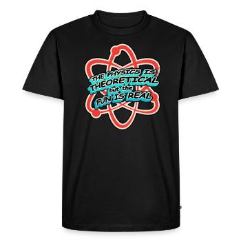 Physicien physicien - T-shirt Premium bio Homme - noir - Devant - Nico (187cm)