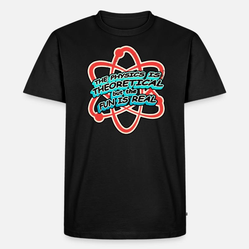 Physik Physiker - Männer Premium Bio T-Shirt - Schwarz