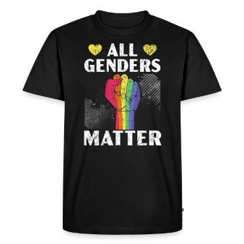 All Genders Matter Défilé de la fierté de l’égalité des sexes - T-shirt Premium bio Homme - noir - Devant - Nico (187cm)