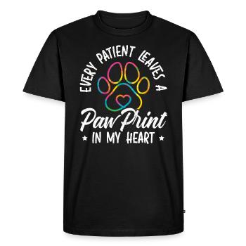 Pet Whisperer Animal Doctor Vet Veterinarian - Men's Premium Organic T-Shirt - black - Front - Nico (187cm)