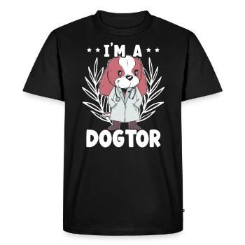 I'm A Dogtor Veterinarian Animal Doctor Future Vet - Men's Premium Organic T-Shirt - black - Front - Nico (187cm)