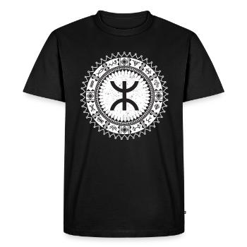 Horoscope Berbère - signe Astrologie - T-shirt Premium bio Homme - noir - Devant - Nico (187cm)