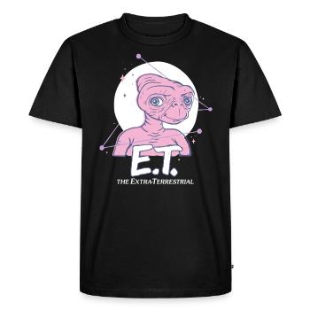E.T. The Extra-Terrestrial Moon - Men's Premium Organic T-Shirt - black - Front - Nico (187cm)