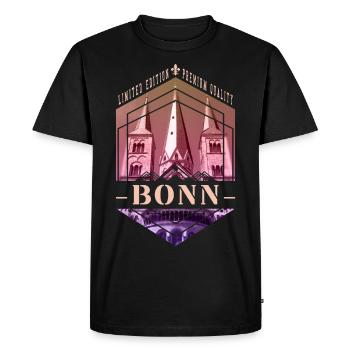 Bonn Allemagne City Skyline Home Love - T-shirt Premium bio Homme - noir - Devant - Nico (187cm)
