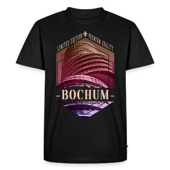 Bochum Germany City Skyline Home Love - Men's Premium Organic T-Shirt - black - Front - Nico (187cm)
