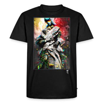 GEISHA FREQUENCY - by ArtBirdy - Men's Premium Organic T-Shirt - black - Front - Nico (187cm)