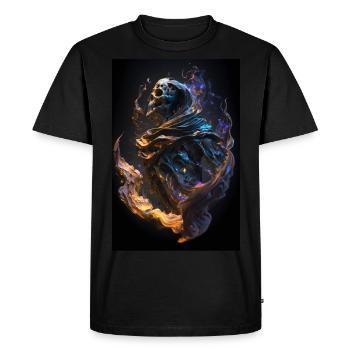 Faucheuse cosmique - T-shirt Premium bio Homme - noir - Devant - Nico (187cm)