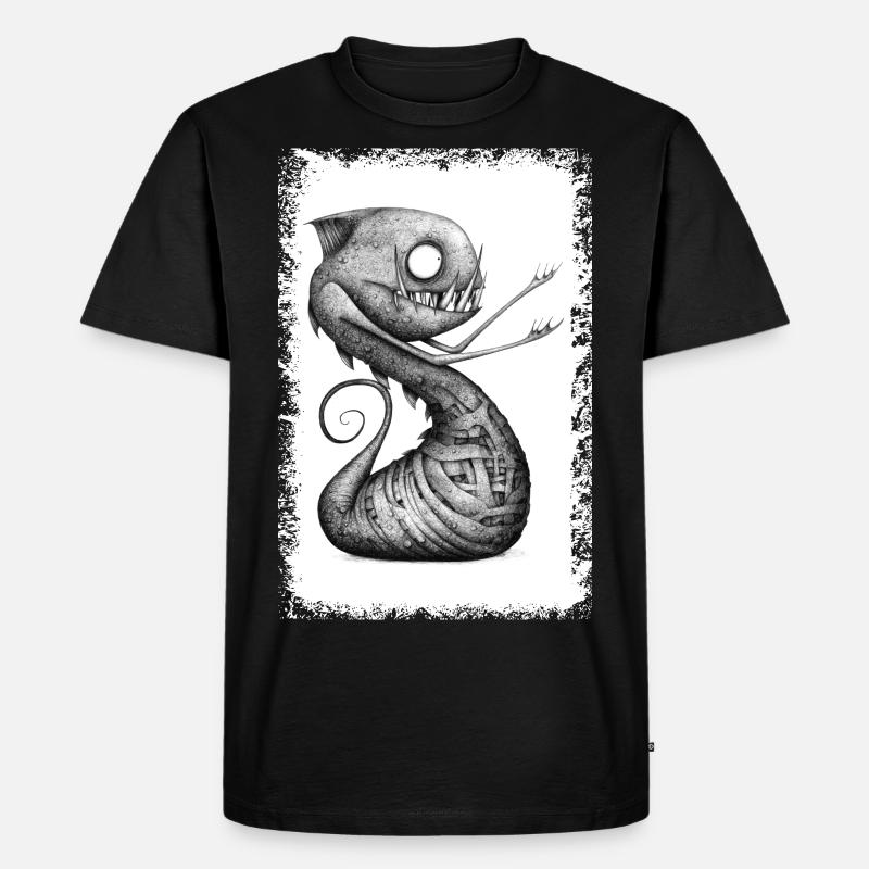 Dragon Bic Stil - Männer Premium Bio T-Shirt - Schwarz