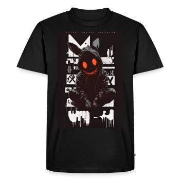Cool Bunny by ART8NS Art ON Streetwear - Männer Premium Bio T-Shirt - Schwarz - Vorne - Nico (187cm)